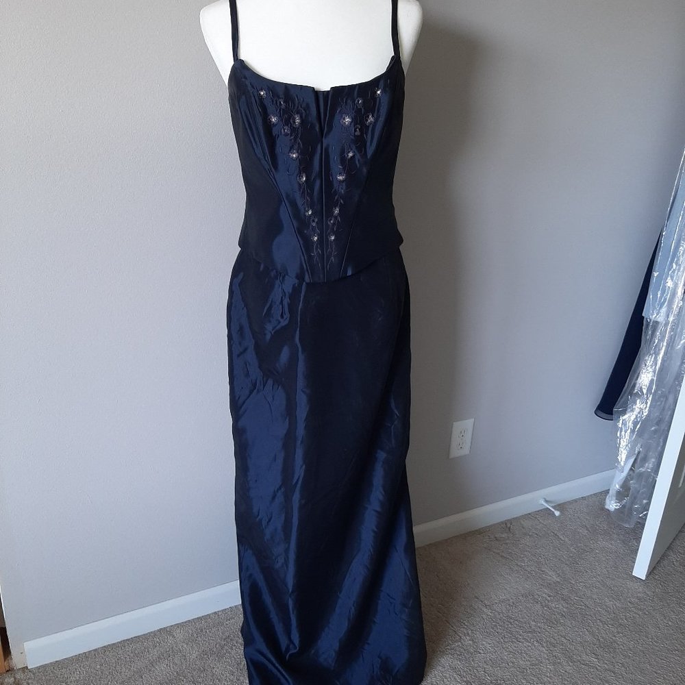 Navy 2 peice formal dress